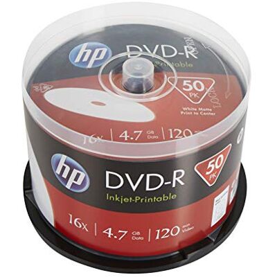 HP DVD-R IJ PRINT 16X 50PK Box 4.7GB HP DVD-R IJ PRINT 16X 50PK Box 4.7GB