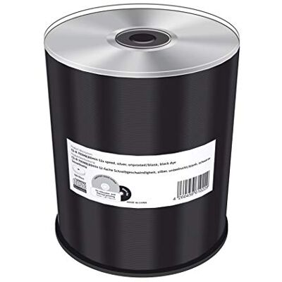 MediaRange 700Mb 80min 52x snelheid, zilver, onbedrukt/blanco, Black Dye, Cake 100 MediaRange 700Mb 80min 52x snelheid, zilver, onbedrukt/blanco, Black Dye, Cake 100