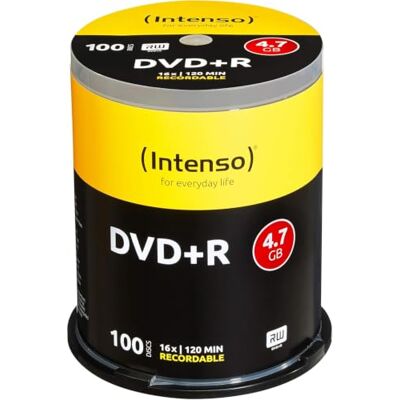 Intenso Compatibel met DVD+R 16 x CB 4,7 GB 100 stuks Intenso Compatibel met DVD+R 16 x CB 4,7 GB 100 stuks