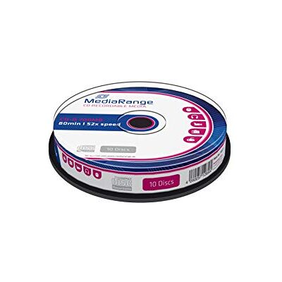 MediaRange MR214 CD-R Maagd en opslagmedia 700 MB/80 min 52 x Speed Cake 10 MediaRange MR214 CD-R Maagd en opslagmedia 700 MB/80 min 52 x Speed Cake 10