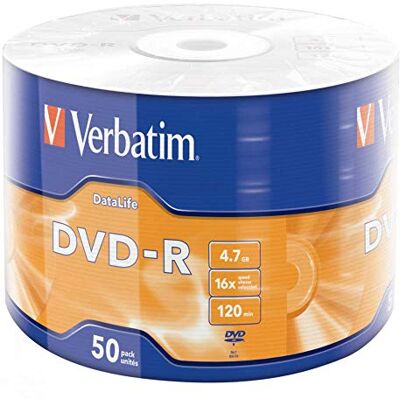 Verbatim Dvd-R Data Life 4,7 GB 16 x Matt Siver On Verbatim Dvd-R Data Life 4,7 GB 16 x Matt Siver On