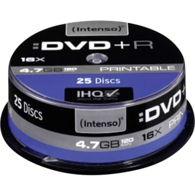 Intenso 4811154 Dvd-R 4,7 GB, 25 stuks Intenso 4811154 Dvd-R 4,7 GB, 25 stuks