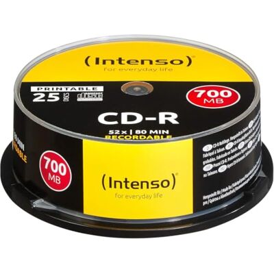 Intenso 1801124 CD-R taartdoos, 700 MB, 52 stuks Intenso 1801124 CD-R taartdoos, 700 MB, 52 stuks