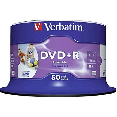 Verbatim Best Price Square DVD+R Printable Spindle 50 16X Cake 50 43512 Verbatim Best Price Square DVD+R Printable Spindle 50 16X Cake 50 43512
