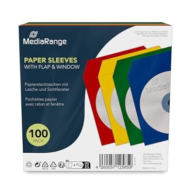 MediaRange BOX67 papieren CD-hoes, wit MediaRange BOX67 papieren CD-hoes, wit