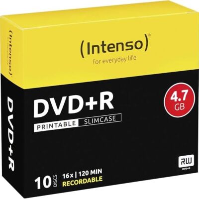 Intenso 4811652 DVD+R 16 x 4,7 GB snelheid 10 spindel Intenso 4811652 DVD+R 16 x 4,7 GB snelheid 10 spindel