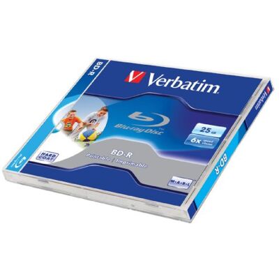 Verbatim 43712 BD-R Blu-Ray-hoezen (25 GB, bedrukbaar) 6 stuks Verbatim 43712 BD-R Blu-Ray-hoezen (25 GB, bedrukbaar) 6 stuks