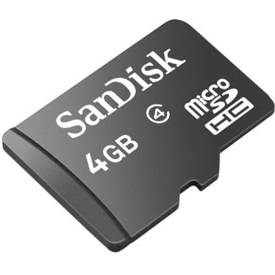 SanDisk 4 GB microSDHC-geheugenkaart klasse 4 SDSDQM-004G-B35 SanDisk 4 GB microSDHC-geheugenkaart klasse 4 SDSDQM-004G-B35