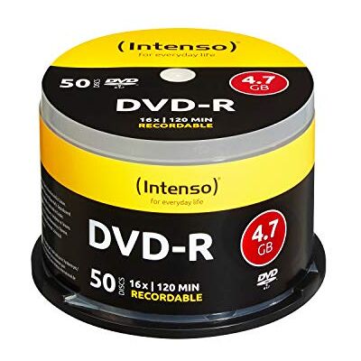 Intenso DVD-R 16x Speed 50er Spindel DVD-onbewerkte Intenso DVD-R 16x Speed 50er Spindel DVD-onbewerkte