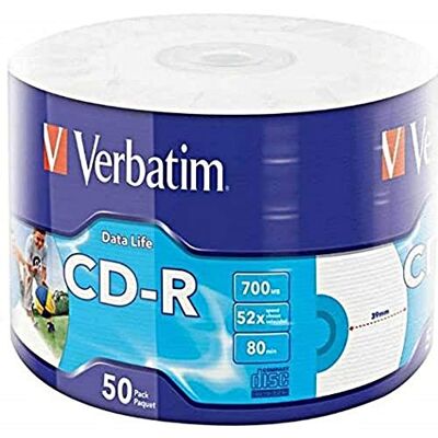 Verbatim Data Life CD-R 700 MB blanco cd 80 min 52x Verbatim Data Life CD-R 700 MB blanco cd 80 min 52x