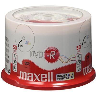 Maxell DVD-R 4,7 GB 16 x Multi-Use Spindle 50 stuks Maxell DVD-R 4,7 GB 16 x Multi-Use Spindle 50 stuks