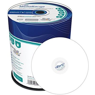 MediaRange MR471 8,5 GB 100 stuks lege dvd's, herschrijfbaar, dubbellaags, 8 x 240 minuten, opbergdoos MediaRange MR471 8,5 GB 100 stuks lege dvd's, herschrijfbaar, dubbellaags, 8 x 240 minuten, opbergdoos