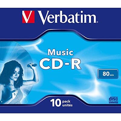 Verbatim 10 CD-R Audio MusicLifePlus 80 min 16 x Crystal Surface Verbatim 10 CD-R Audio MusicLifePlus 80 min 16 x Crystal Surface