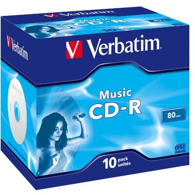Verbatim 10 CD-R Audio MusicLifePlus 80 min 16 x Crystal Surface Verbatim 10 CD-R Audio MusicLifePlus 80 min 16 x Crystal Surface