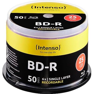 Intenso Blu-Ray 50 stuks taartdozen 25 GB 6 x Speed Recorcable Intenso Blu-Ray 50 stuks taartdozen 25 GB 6 x Speed Recorcable