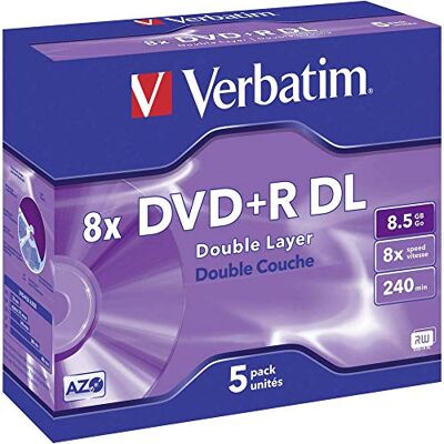 Verbatim DVD+R DL x 5 8,5 GB Verbatim DVD+R DL x 5 8,5 GB