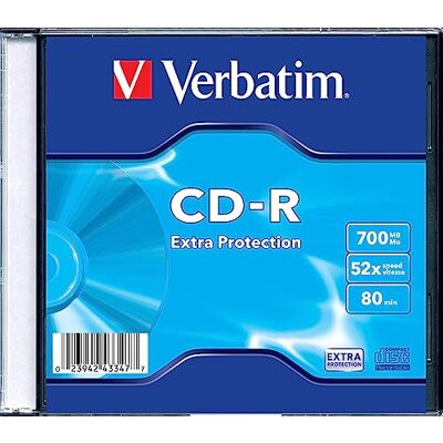 Verbatim 52x, Slim 700MB Verbatim 52x, Slim 700MB