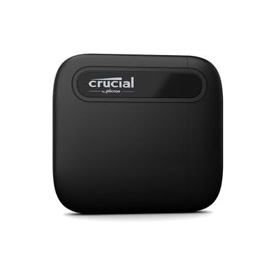 Crucial X6 1TB draagbare SSD – Tot 800 MB/s – Pc en Mac – USB 3.2 USB-C externe SSD – CT1000X6SSD9, SSD harde schijf Crucial X6 1TB draagbare SSD – Tot 800 MB/s – Pc en Mac – USB 3.2 USB-C externe SSD – CT1000X6SSD9, SSD harde schijf