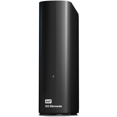 Western Digital WD 24 TB Elements Externe desktop harde schijf, USB 3.1 Gen 1, extra voor foto's, muziek, video's en alle andere bestanden, schokbestendig, zwart Western Digital WD 24 TB Elements Externe desktop harde schijf, USB 3.1 Gen 1, extra voor foto's, muziek, video's en alle andere bestanden, schokbestendig, zwart