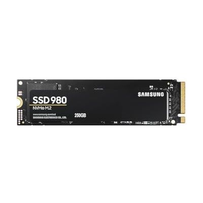 Samsung 980 250 GB PCIe 3.0 (tot 2.900 MB/s) NVMe M.2 interne Solid State Drive (SSD) (MZ-V8V250BW) Samsung 980 250 GB PCIe 3.0 (tot 2.900 MB/s) NVMe M.2 interne Solid State Drive (SSD) (MZ-V8V250BW)