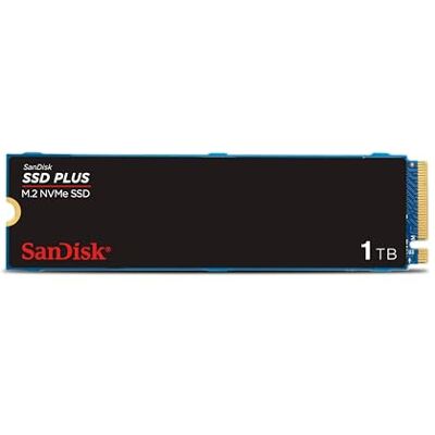 SanDisk SSD Plus 1 TB, M.2 2280, PCIe Gen3 NVMe SSD, met een leessnelheid van maximaal 3200 MB/s SanDisk SSD Plus 1 TB, M.2 2280, PCIe Gen3 NVMe SSD, met een leessnelheid van maximaal 3200 MB/s