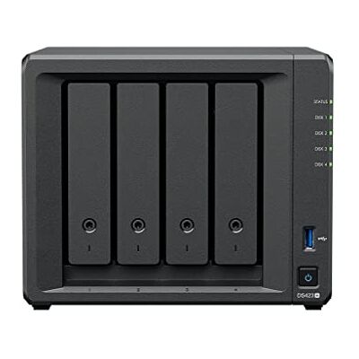 Synology DS423+ 4-Bay NAS-harde schijf (Intel Celeron J4125 4 Core 2GB RAM 2x RJ-45 1GbE) 8TB met 4x Seagate IronWolf 2TB NAS harde schijven Synology DS423+ 4-Bay NAS-harde schijf (Intel Celeron J4125 4 Core 2GB RAM 2x RJ-45 1GbE) 8TB met 4x Seagate IronWolf 2TB NAS harde schijven