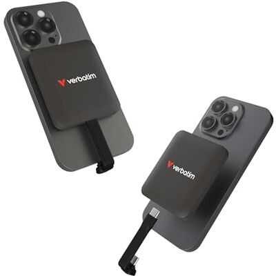 Verbatim Snapback SSD 1 TB, externe SSD, USB 3.2 Gen 2 x 2, tot 2000 MB/s lezen en 1600 MB/s schrijven, draagbare externe harde schijf met 20 cm USB-C-kabel, voor iPhone, Android, PC en Verbatim Snapback SSD 1 TB, externe SSD, USB 3.2 Gen 2 x 2, tot 2000 MB/s lezen en 1600 MB/s schrijven, draagbare externe harde schijf met 20 cm USB-C-kabel, voor iPhone, Android, PC en