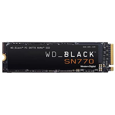 WD BLACK WD_BLACK SN770 2 TB, gaming-SSD, M.2 2280 PCIe Gen4 NVMe, leessnelheid tot 5150 MB/s leessnelheid WD BLACK WD_BLACK SN770 2 TB, gaming-SSD, M.2 2280 PCIe Gen4 NVMe, leessnelheid tot 5150 MB/s leessnelheid