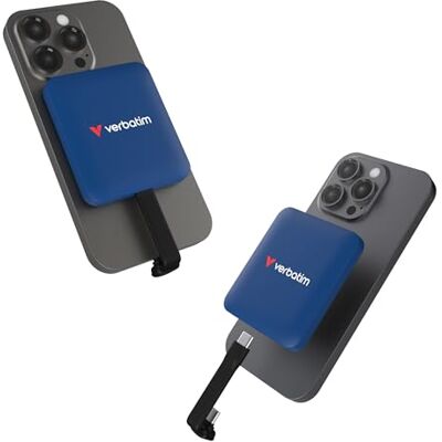 Verbatim Snapback SSD 2 TB, externe SSD, USB 3.2 Gen 2 x 2, tot 2000 MB/s lezen en 1800 MB/s schrijven, draagbare externe harde schijf met 20 cm USB-C-kabel, voor iPhone, Android, PC en Verbatim Snapback SSD 2 TB, externe SSD, USB 3.2 Gen 2 x 2, tot 2000 MB/s lezen en 1800 MB/s schrijven, draagbare externe harde schijf met 20 cm USB-C-kabel, voor iPhone, Android, PC en