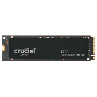 Crucial T700 1TB Gen5 NVMe M.2 SSD Tot 11.700 MB/s DirectStorage geactiveerd CT1000T700SSD3 Games, fotografie, videobewerking en design Interne harde schijf Crucial T700 1TB Gen5 NVMe M.2 SSD Tot 11.700 MB/s DirectStorage geactiveerd CT1000T700SSD3 Games, fotografie, videobewerking en design Interne harde schijf