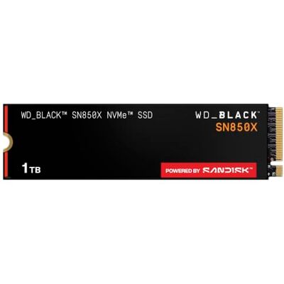 SanDisk WD BLACK_BLACK SN850X 1TB M.2 2280 PCIe Gen4 NVMe SSD voor gaming tot 7300 MB/s SanDisk WD BLACK_BLACK SN850X 1TB M.2 2280 PCIe Gen4 NVMe SSD voor gaming tot 7300 MB/s