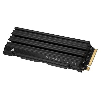 Corsair MP600 ELITE 4TB M.2 PCIe Gen4 x4 NVMe SSD met koellichaam inbegrepen M.2 2280 Sequentiële weergave tot 7000 MB/s 3D TLC NAND met hoge dichtheid zwart Corsair MP600 ELITE 4TB M.2 PCIe Gen4 x4 NVMe SSD met koellichaam inbegrepen M.2 2280 Sequentiële weergave tot 7000 MB/s 3D TLC NAND met hoge dichtheid zwart