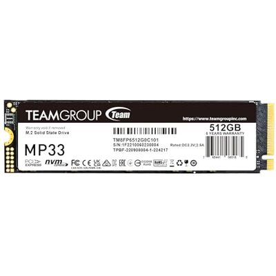 TEAMGROUP SSD Team MP33 M.2 512GB PCIe G3x4 2280 TEAMGROUP SSD Team MP33 M.2 512GB PCIe G3x4 2280