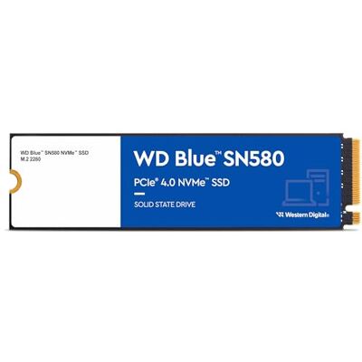 Western Digital WD Blue SN580 SSD, 1 TB M.2, NVMe, PCIe Gen. 4 x 4, met leessnelheid tot 4.150 MB/s Western Digital WD Blue SN580 SSD, 1 TB M.2, NVMe, PCIe Gen. 4 x 4, met leessnelheid tot 4.150 MB/s