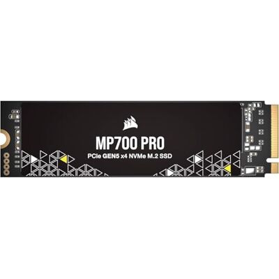 Corsair MP700 PRO 2TB M.2 PCIe Gen5 x4 NVMe 2.0 SSD M.2 2280 Tot 12.400MB/sec Sequentieel afspelen TLC NAND met hoge dichtheid Zwart Corsair MP700 PRO 2TB M.2 PCIe Gen5 x4 NVMe 2.0 SSD M.2 2280 Tot 12.400MB/sec Sequentieel afspelen TLC NAND met hoge dichtheid Zwart