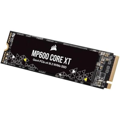 Corsair MP600 Core XT 2TB PCIe Gen4 x4 NVMe M.2 SSD QLC NAND met hoge dichtheid M.2 2280 DirectStorage compatibel tot 5000 MB/s ideaal voor PCIe 4.0 laptops en desktops zwart Corsair MP600 Core XT 2TB PCIe Gen4 x4 NVMe M.2 SSD QLC NAND met hoge dichtheid M.2 2280 DirectStorage compatibel tot 5000 MB/s ideaal voor PCIe 4.0 laptops en desktops zwart