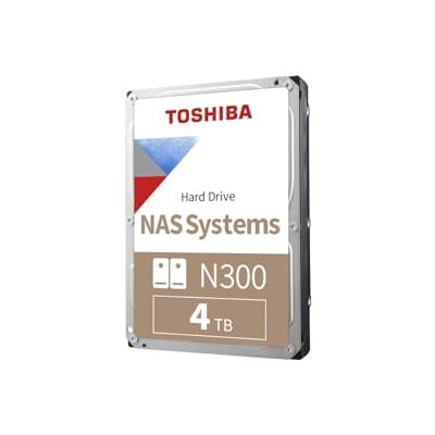 Toshiba N300 4 TB NAS 3,5 inch SATA interne harde schijf 24/7 werking perfect voor NAS met 1 tot 8 sleuven, 256 MB cache, werkbelasting van 180 TB/jaar, 3 jaar garantie Toshiba N300 4 TB NAS 3,5 inch SATA interne harde schijf 24/7 werking perfect voor NAS met 1 tot 8 sleuven, 256 MB cache, werkbelasting van 180 TB/jaar, 3 jaar garantie