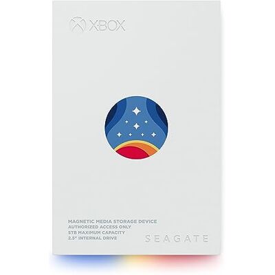 Seagate FireCuda Gaming HDD 5 TB, externe harde schijf, PC Gaming, Starfield Special Edition, USB 3/2, modelnummer: STMJ5000400 Seagate FireCuda Gaming HDD 5 TB, externe harde schijf, PC Gaming, Starfield Special Edition, USB 3/2, modelnummer: STMJ5000400