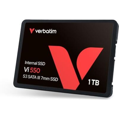 Verbatim Vi550 S3 SSD – interne SSD 1 TB – Solid State Drive – 2,5 inch interface SATA III – interne harde schijf SSD 3D NAND-technologie – 1 TB krachtige SSD – tot 560 MB/s – zwart Verbatim Vi550 S3 SSD – interne SSD 1 TB – Solid State Drive – 2,5 inch interface SATA III – interne harde schijf SSD 3D NAND-technologie – 1 TB krachtige SSD – tot 560 MB/s – zwart