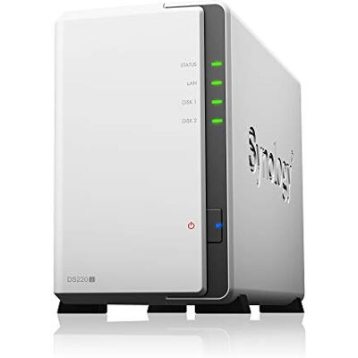 Synology DS220j 4 TB 2 Bay Desktop NAS-oplossing Geïnstalleerd met 2 x 2 TB Seagate IronWolf-stations Synology DS220j 4 TB 2 Bay Desktop NAS-oplossing Geïnstalleerd met 2 x 2 TB Seagate IronWolf-stations