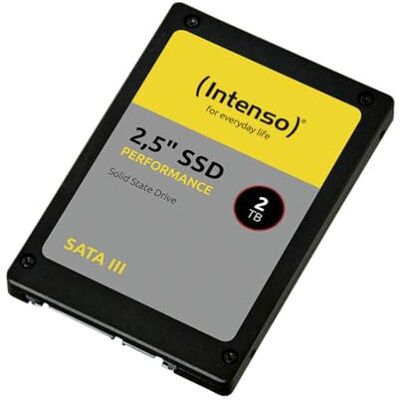 Intenso Interne 2,5" SSD SATA III Performance, 2 TB, 550 MB/seconden, zwart, 3814470 Intenso Interne 2,5" SSD SATA III Performance, 2 TB, 550 MB/seconden, zwart, 3814470