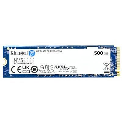 Kingston NV3 NVMe PCIe 4.0 interne SSD 500GB M.2 2280-SNV3S/500G Kingston NV3 NVMe PCIe 4.0 interne SSD 500GB M.2 2280-SNV3S/500G