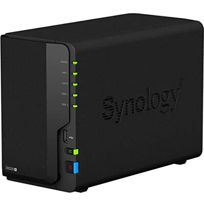 Synology DS220+ 4TB 2 Bay Desktop NAS-systeem, geïnstalleerd met 2 x 2TB Western Digital Red harde schijven, 4 TB Synology DS220+ 4TB 2 Bay Desktop NAS-systeem, geïnstalleerd met 2 x 2TB Western Digital Red harde schijven, 4 TB