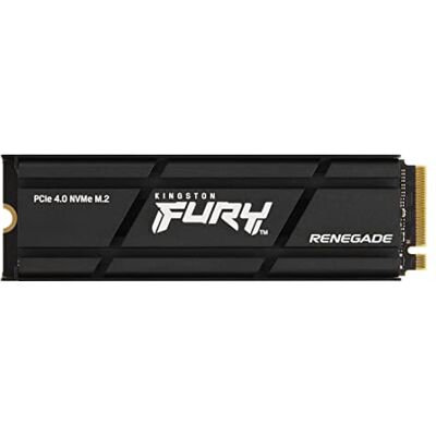 Kingston FURY Renegade 4000G PCIe 4.0 NVMe SSD W/warmteafvoerradiator voor gamers, pc-liefhebbers en gevorderde gebruikers SFYRDK/4000G Kingston FURY Renegade 4000G PCIe 4.0 NVMe SSD W/warmteafvoerradiator voor gamers, pc-liefhebbers en gevorderde gebruikers SFYRDK/4000G