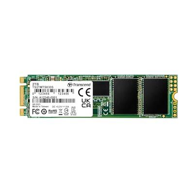 Transcend MTS830S interne SSD 2TB M.2 2280 SATA III 6GB/s 3D TLC NAND met DRAM cache TS2TMTS830S Transcend MTS830S interne SSD 2TB M.2 2280 SATA III 6GB/s 3D TLC NAND met DRAM cache TS2TMTS830S