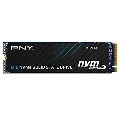 PNY CS2140 2TB NVMe SSD Gen4x4 M.2 3600MB/s 3200MB/s R/W 800TBW 445K/550K IOPS 1,5M Std MTBF TCG Opal Cryptage 5 ans PNY CS2140 2TB NVMe SSD Gen4x4 M.2 3600MB/s 3200MB/s R/W 800TBW 445K/550K IOPS 1,5M Std MTBF TCG Opal Cryptage 5 ans