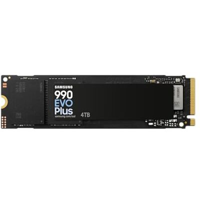 Samsung Mémoire MZ-V9S4T0BW 990 EVO Plus SSD interne de 4 To, PCIe Gen 4.0 x4/5.0 x2 NVMe 2.0, mémoire conçue pour les professionnels et les joueurs occasionnels, compatible avec PC Samsung Mémoire MZ-V9S4T0BW 990 EVO Plus SSD interne de 4 To, PCIe Gen 4.0 x4/5.0 x2 NVMe 2.0, mémoire conçue pour les professionnels et les joueurs occasionnels, compatible avec PC