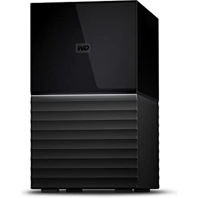 Western Digital WD WDBFBE0160JBK-NESN My Book Duo externe harde schijf RAID USB 3.1 met wachtwoordbeveiliging en 16 TB automatische back-upsoftware Western Digital WD WDBFBE0160JBK-NESN My Book Duo externe harde schijf RAID USB 3.1 met wachtwoordbeveiliging en 16 TB automatische back-upsoftware