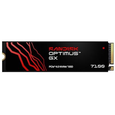 SanDisk Optimus GX 7100 NVMe SSD 1TB (tot 7250/6900 MB/s sequentiële lees-/schrijfsnelheden, PCIe 4.0, M.2 2280, BiCS TLC 3D CBA NAND, DASHBOARD) SanDisk Optimus GX 7100 NVMe SSD 1TB (tot 7250/6900 MB/s sequentiële lees-/schrijfsnelheden, PCIe 4.0, M.2 2280, BiCS TLC 3D CBA NAND, DASHBOARD)