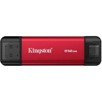 Kingston Draagbare SSD met dubbele aansluiting 512 GB Dual USB-A/C tot 1050 MB/s USB 3.2 Gen 2 SPSD/512 GB Kingston Draagbare SSD met dubbele aansluiting 512 GB Dual USB-A/C tot 1050 MB/s USB 3.2 Gen 2 SPSD/512 GB